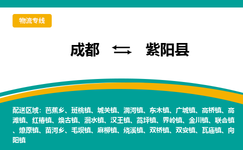 成都到紫阳县物流专线_成都到紫阳县货运专线公司